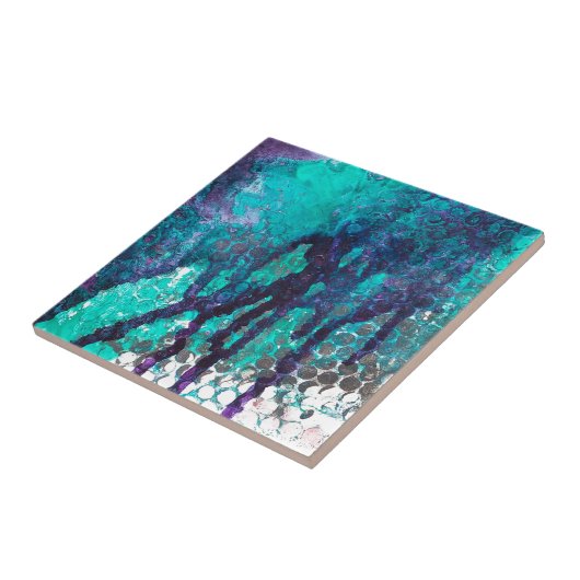 Verschüttete Blues Fliese (Seite)