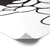 Verschüttete Bohnen aus einem Beutel Poster (Ecke)