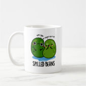 Verschüttete Bohnen Funny Veggie Bean Puff Kaffeetasse (Links)