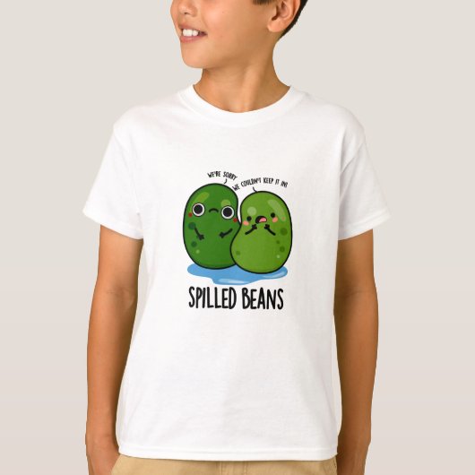 Verschüttete Bohnen Funny Veggie Bean Puff T-Shirt (Vorderseite)