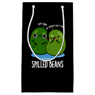 Verschüttete Bohnen Funny Veggie Bean Pun Dark BG Kleine Geschenktüte