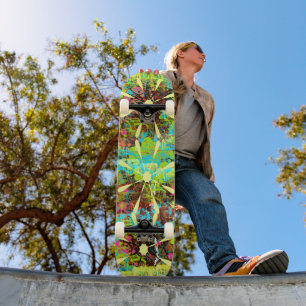 Verschüttete Farbe Skateboard