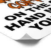 Verschüttete Milch — Witziges Poster (Ecke)