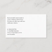 Verschüttete Nagel-Polnische Flaschen | Manikürin Visitenkarte (Rückseite)