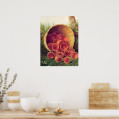 Verschüttete Pfirsiche Poster (Küche)