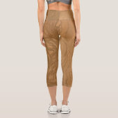 verschütteter Kaffee Capri Leggings (Rückseite)