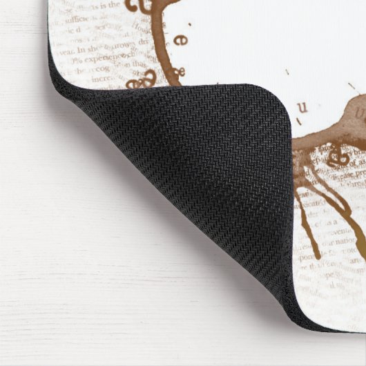 Verschütteter Kaffee Mousepad (Ecke)