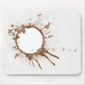 Verschütteter Kaffee Mousepad (Vorne)