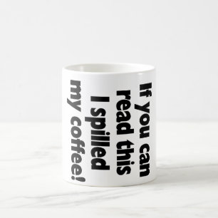 Verschütteter Kaffee! OMG! Kaffeetasse