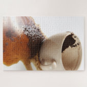 verschütteter Kaffee Puzzle (Horizontal)