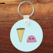 Verschüttetes Eis Schlüsselanhänger (Vorderseite)