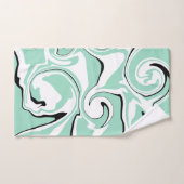 Verschüttung in Grün (Minze) Badhandtuch Set (Handtuch)