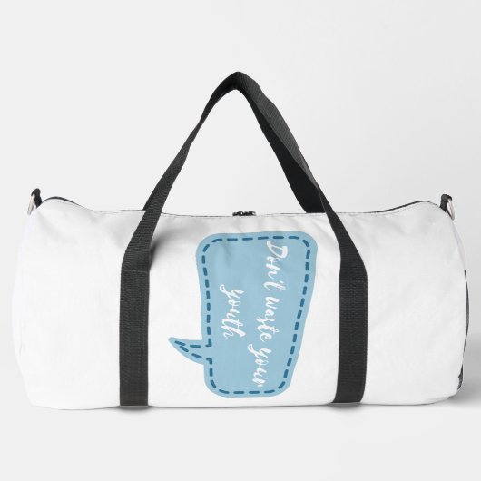Verschwende deine Jugend nicht Duffle Bag (Vorderseite)