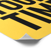 Verschwende deine Zeit nicht | Motivierend Farbe Poster (Ecke)