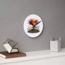 Verschwende deine Zeit nicht Runde Wanduhr