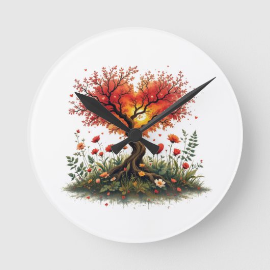 Verschwende deine Zeit nicht Runde Wanduhr (Vorderseite)