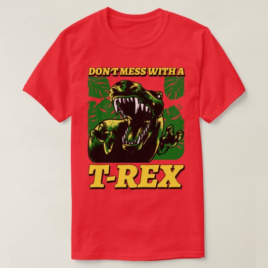 Verschwende dich mit einem T-Rex T-Shirt (Design vorne)