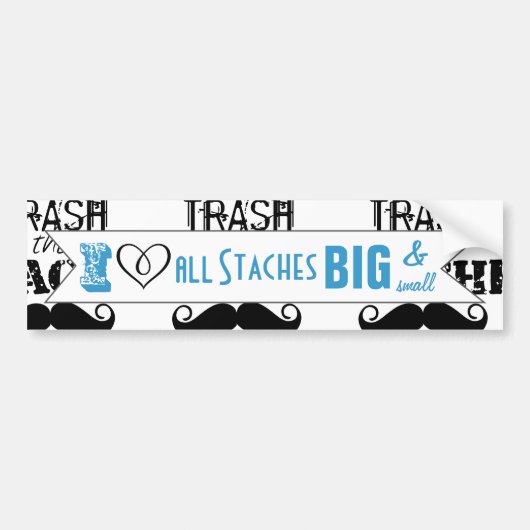 Verschwende nicht den Hipster Stache Mustache Retr Autoaufkleber (Vorne)