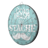 Verschwende nicht den Hipster Stache Mustache Retr Dartscheibe (Vorderseite rechts)