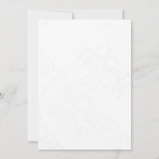 Verschwende nicht den Hipster Stache Mustache Retr Einladung (Rückseite)