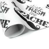 Verschwende nicht den Hipster Stache Mustache Retr Geschenkpapier (Rolleneckpunkt)