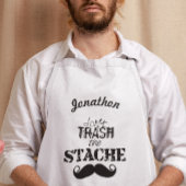 Verschwende nicht den Hipster Stache Mustache Retr Lange Schürze