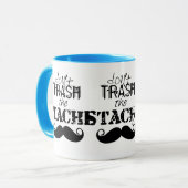 Verschwende nicht den Hipster Stache Mustache Retr Tasse (Vorderseite Links)