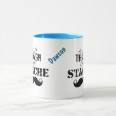 Verschwende nicht den Hipster Stache Mustache Retr Tasse (Zentrum)