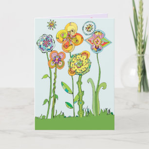 Verschwenderische Blumen Muttertag Karte
