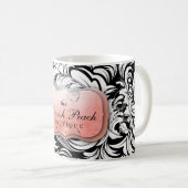 Verschwenderische Tasse des Pfirsich-311 (VorderseiteRechts)