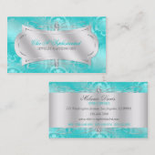 Verschwenderischer aquamariner visitenkarte (Vorne/Hinten)