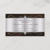 Verschwenderischer dunkler visitenkarte (Rückseite)