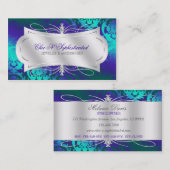 Verschwenderischer lila visitenkarte (Vorne/Hinten)