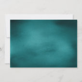 Verschwenderischer Pfau versieht Einladung (Rückseite)