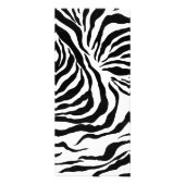 Verschwenderischer rosa Servierplatte311 Zebra Werbekarte (Hinten)