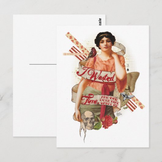 Verschwenderzeit Postkarte (Vorne/Hinten)