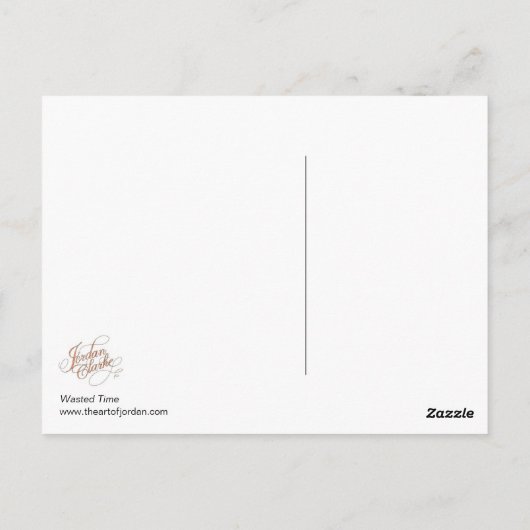 Verschwenderzeit Postkarte (Rückseite)