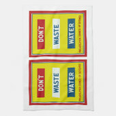 Verschwendet kein Wasser Handtuch (Vertikal)