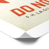 Verschwendet keine Wasserküche WPA Poster (Ecke)