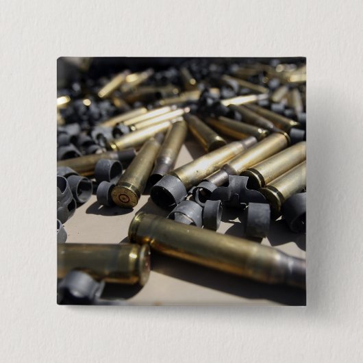 Verschwendete Messing und zerfallene Links Button (Vorderseite)