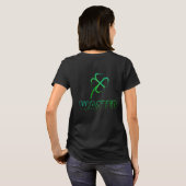 Verschwendetes T-Shirt (Schwarz voll)