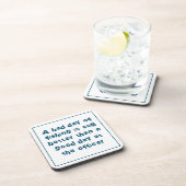 Verschwendung von Fischern mit Fangquoten Getränkeuntersetzer (Rechte Seite)