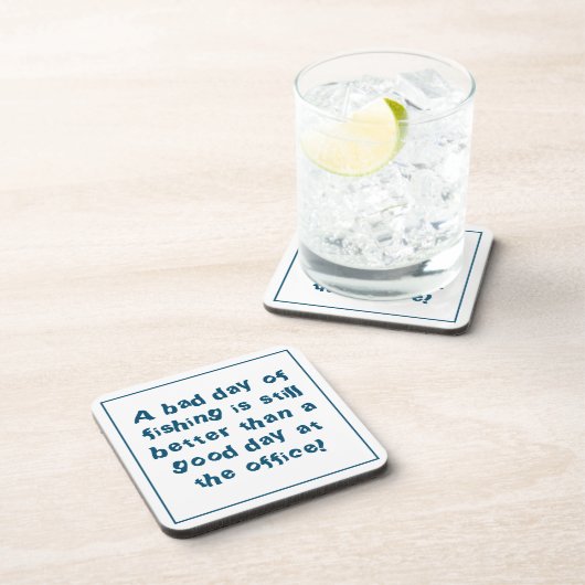 Verschwendung von Fischern mit Fangquoten Getränkeuntersetzer (Rechte Seite)