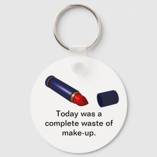 Verschwendung von Make-up. Schlüsselanhänger (Vorderseite)