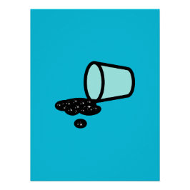 Verschwendung von Raum - Verschüttete Unendlichkei Poster