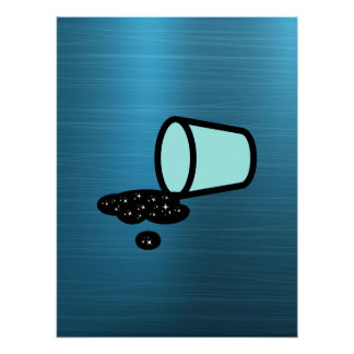 Verschwendung von Raum - Verschüttete Unendlichkei Poster
