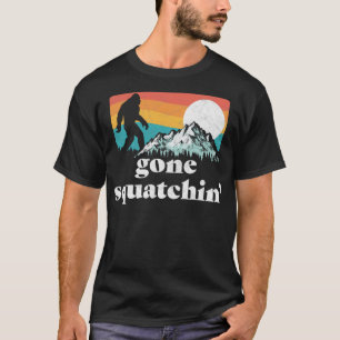 Verschwinde! Funny Bigfoot Mountains Retro Gra T-Shirt