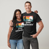 Verschwinde! Funny Bigfoot Mountains Retro Gra T-Shirt (Unisex)