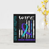 Verschwinden, aber nicht vergessen Ehefrau Selbstm Karte (Gelbe Blume)