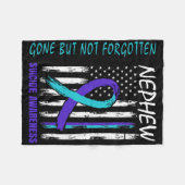 Verschwinden, aber nicht vergessen Nephew Suizidbe Fleecedecke (Vorderseite (Horizontal))